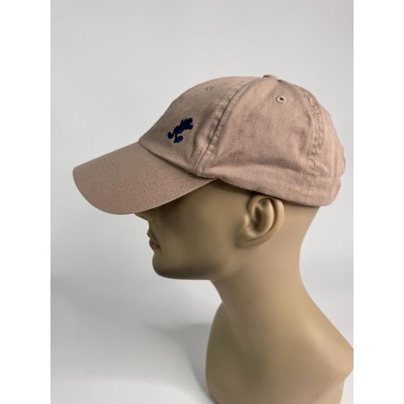 Disney Parks Embroidered Mickey Mouse Blue Icon Hat Cap Khaki Beige Adjustable - Picture 5 of 16